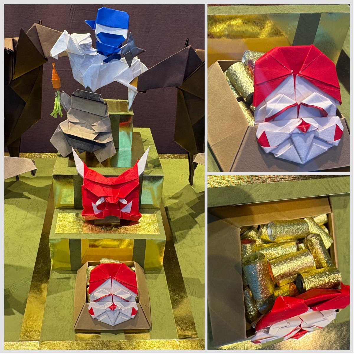 もう少しで節分ですね〜
ウィンドウ展示の一部が節分にかわりました🫘