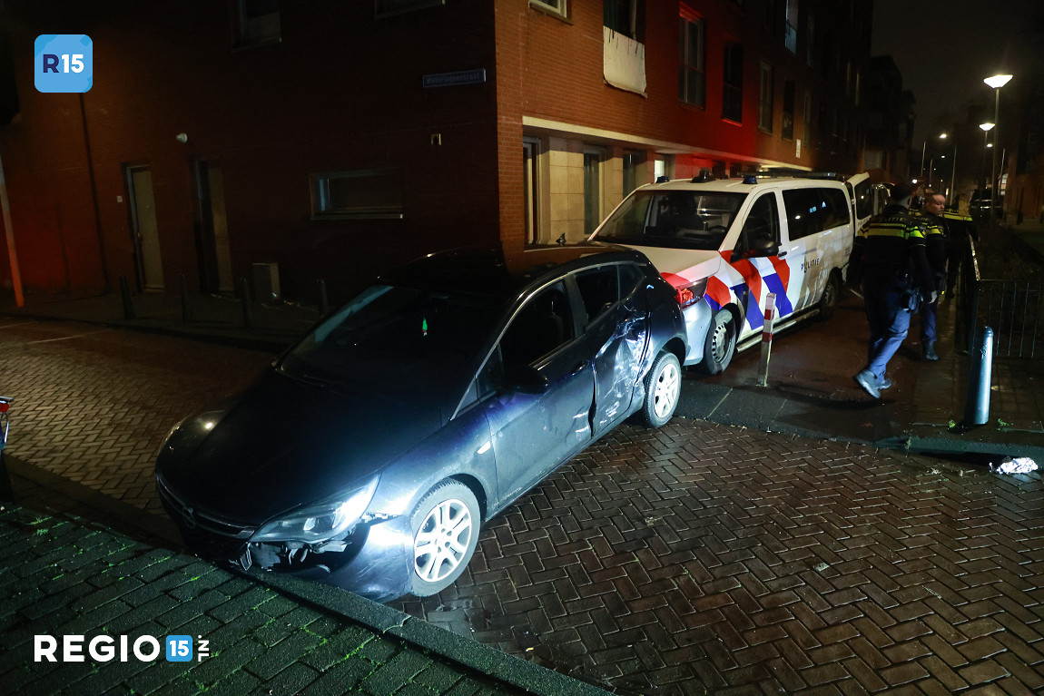 Meerdere voertuigen beschadigd tijdens achtervolging in Schilderswijk
