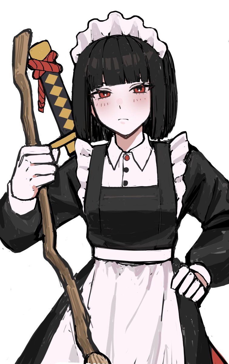 ストーリーの読む前にれとぽぷメイド良秀描いて心癒そ