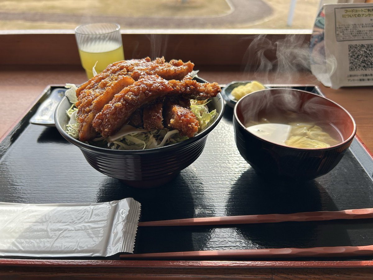 hidamari57's tweet photo. 今日の昼食は、昨日に続き「道の駅よつくら港」でいただきました！
今日は、ソースカツ丼を！
お肉も柔らかく、量も多く、食べ終わった時には満腹でした。

近くに寄った際には、ぜひ「道の駅よつくら港」で！ https://t.co/ju32ZyuFFI