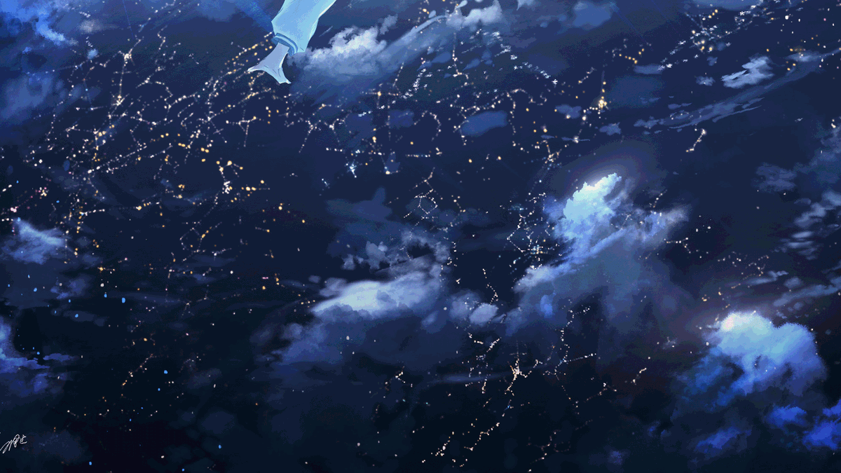 タップすると縦にきれいな流星群がみれる