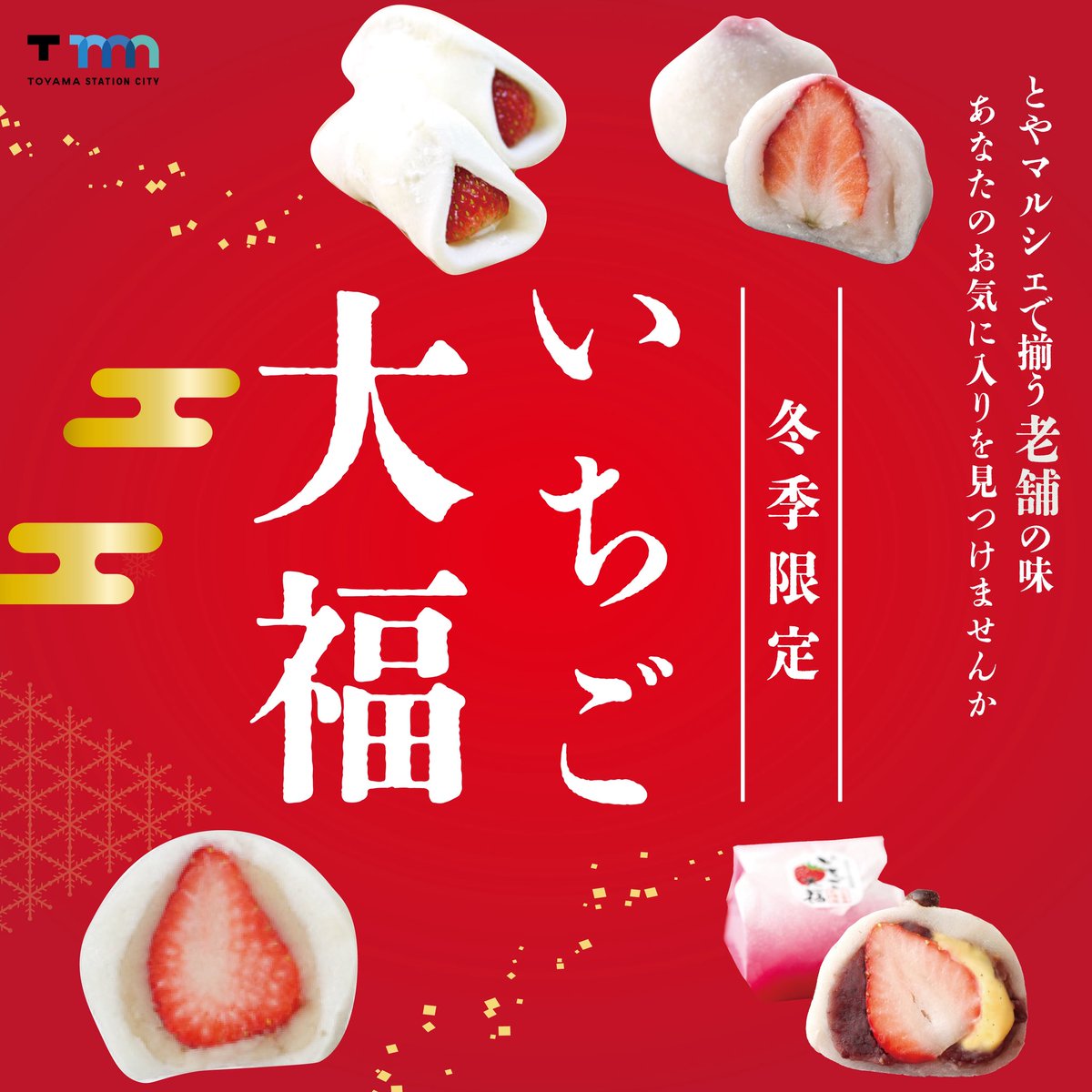 雪苺大福【ビッグセール中】ページ 午前0時のいちご大福 6個入り 5箱（送料込価格）｜いちご大福と伊豆