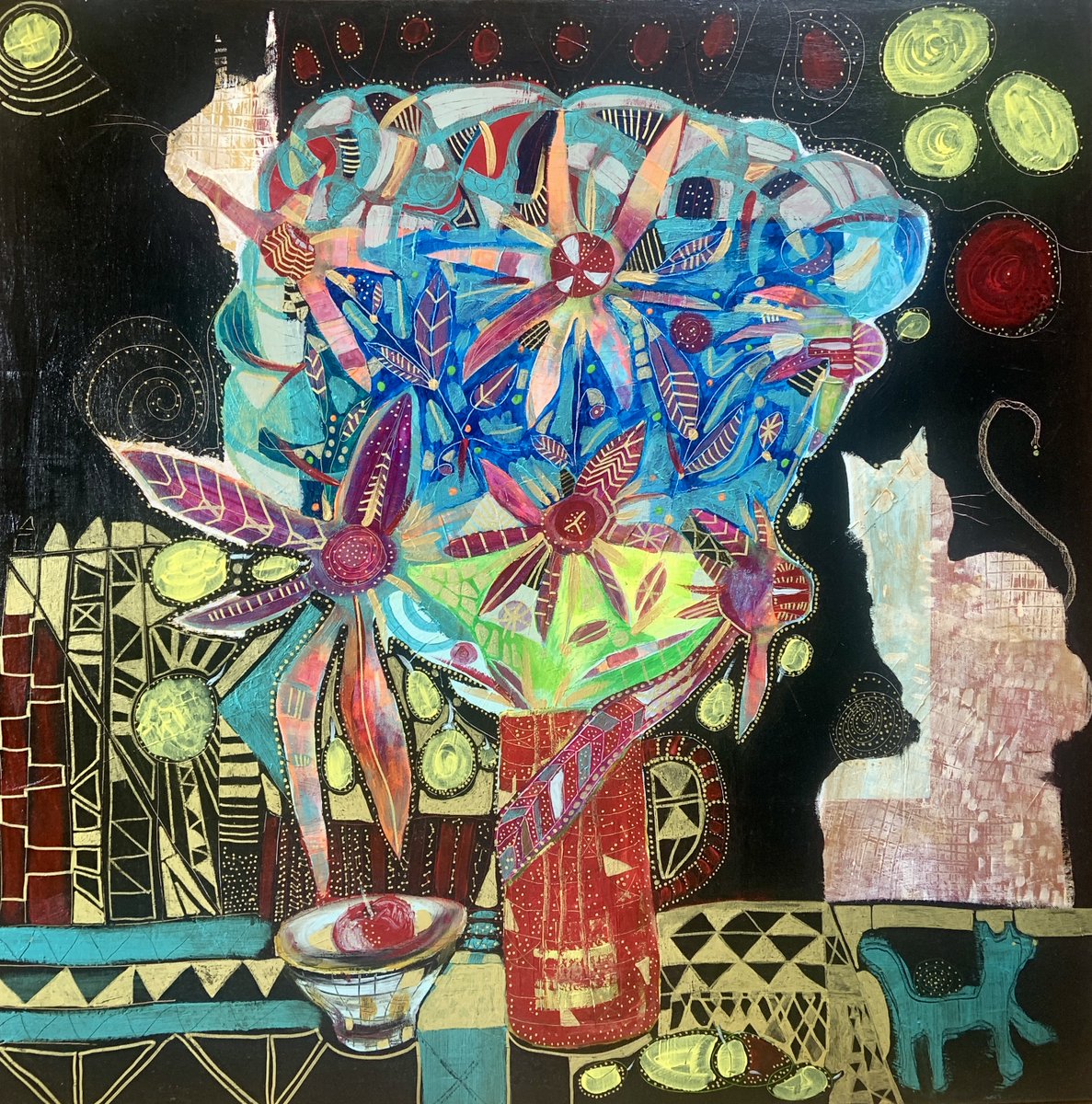 100x100cm acrylic painting on canvas maluji.online/vesela-platna/