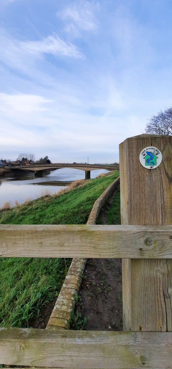 mycathardy's tweet image. A visit to Wiggenhall St. Germans yesterday. The bridge is crossing the River Great Ouse #Fens #Rivers