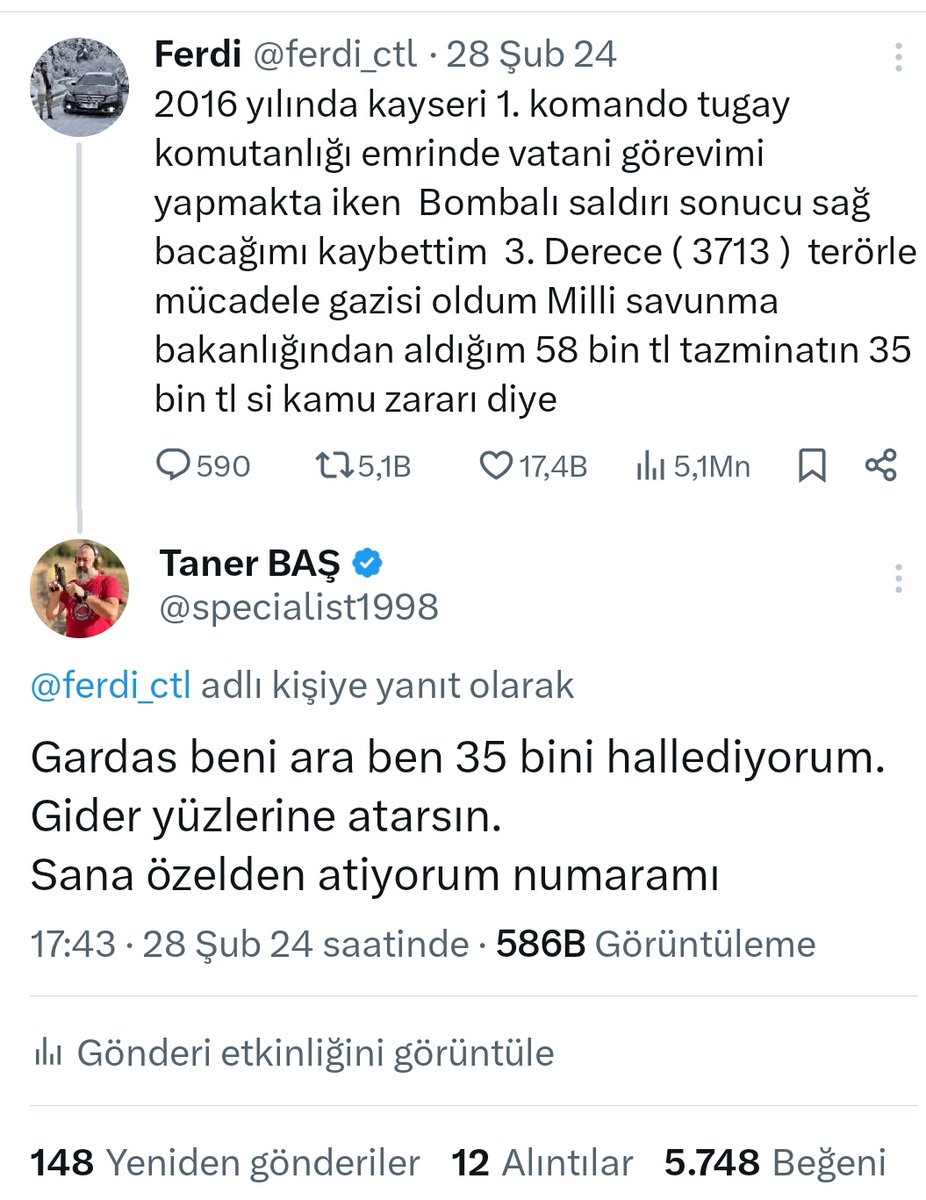 Gazi Ferdi Çatal'ı kaybettik.

Şu tivitle başlamıştı tanışmamız. Dahasında 3 kere Gaziler Hastanesinde görüştük. Çok içine kapanıktı. Bir şey demedi. Hallederdik be Ferdi Gazi'm. 
Gerek yoktu canına kıymaya. 
Yüce Yaratan sana Rahmet etsin Gazi'm.
#eğrisopalıdoğruadamlar