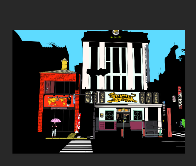 SUPERSTARMIX's tweet photo. new work in progress about #tokyo #japan #urbanlandscape #marcosantaniello #popart https://t.co/2gL782lY82