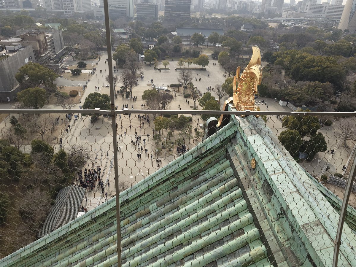 今日は大阪城と新世界とだるま😋