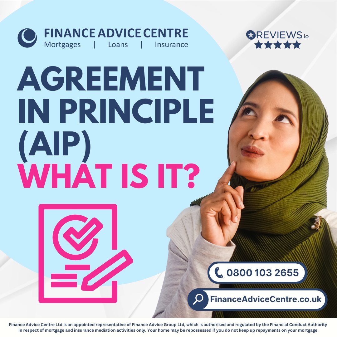 Agreement in Principle (AIP) Explained

An Agreement in Principle is often the first step for first-time buyers.

More Info:
tinyurl.com/b4n94mw8

As a mortgage is secured against your property, it could be repossessed if you do not keep up the mortgage repayments
