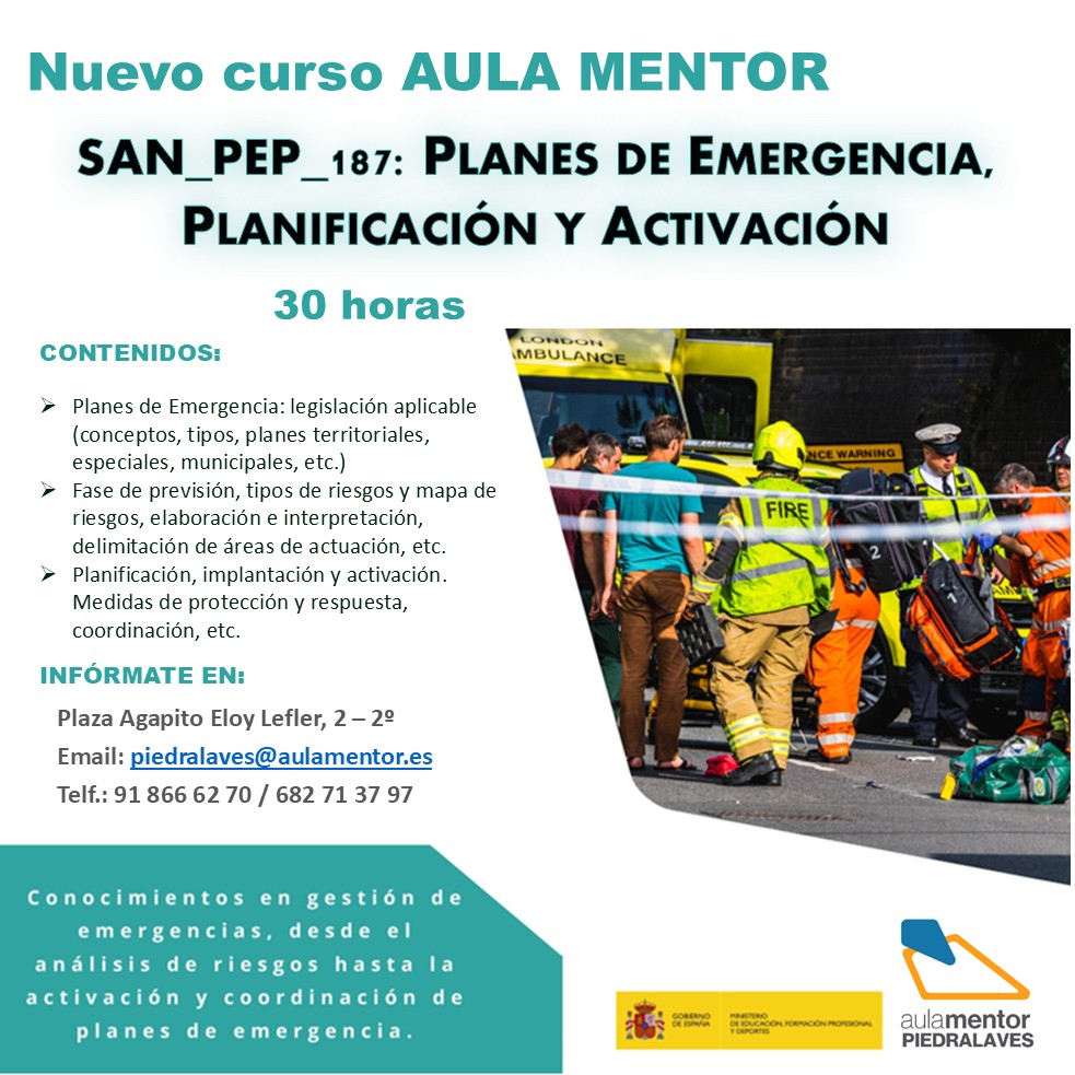 Especialmente útil para profesionales y voluntarios de protección civil, transporte sanitario, gestión de riesgos y seguridad y servicios de emergencia o salud pública.