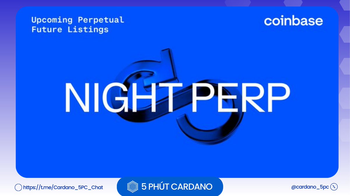 🚀 Coinbase launches perpetual futures for Midnight $NIGHT starting Jan 15,  2026 – 9:30 AM UTC (subject to liquidity). 👉 Available for retail &  institutional traders via Coinbase Advanced & International Exchange.  #Coinbase #Midnight #Cardano #Crypto ...