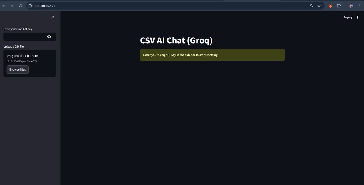 codewithmilind's tweet image. Day 2 🚀

Built the basic version of my product today.

✔️ Simple AI chat
✔️ CSV upload
✔️ Early data interaction
Not perfect.
Not fancy.
But shipped ✅
6-month challenge continues.
Building in public, improving daily.

#buildinpublic #startup #ai #datascience #day2