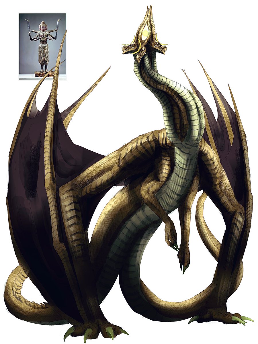 T07Wq5RDA793593's tweet image. #fangoji #KingGhidorah 
阿修羅モチーフ