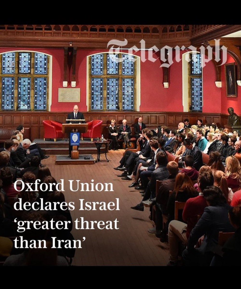 dlLambo's tweet photo. Students of one of the worlds most eminent universities make a statement of fact.

Yet nobody is calling for forced regime change in Israel, the country that has bombed 6 of its neighbours in 12 months. https://t.co/FkKsIz2nHQ