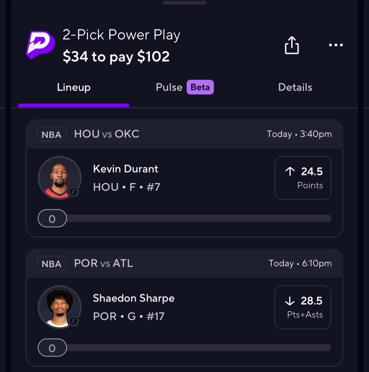 JaeLocks's tweet image. Late Night Snipe NBA Prize Picks🔫
Let’s be legendary and keep the streak alive
#nba #prizepicks #lock #jae