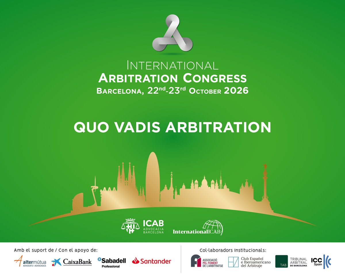 Tribunal Arbitral de Barcelona (TAB) tweet media