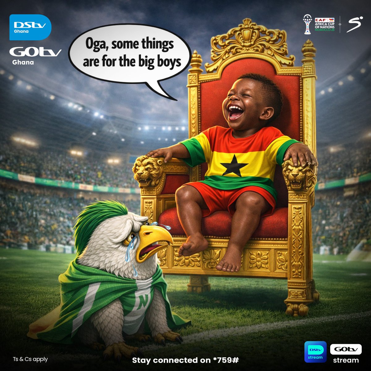 DStv_Ghana's tweet image. He who laughs last, laughs best. 

CC: @DStvNg 😜