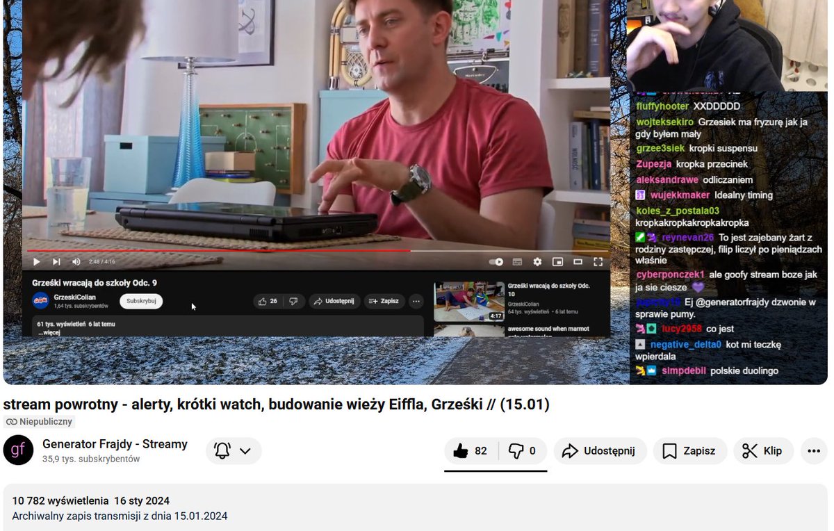 kropirzeczy's tweet photo. rowne 2 lata temu fun generator zrobil strim gdzie oglodal grzeski wracaja do szkoly i grzeski same w domu, ten strim zmienil mnie jako czlowieka, moje zycie nie jest juz takie same... https://t.co/ZorPm5TiVT