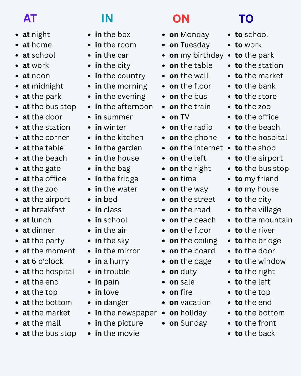 Englishtiip's tweet image. Preposition