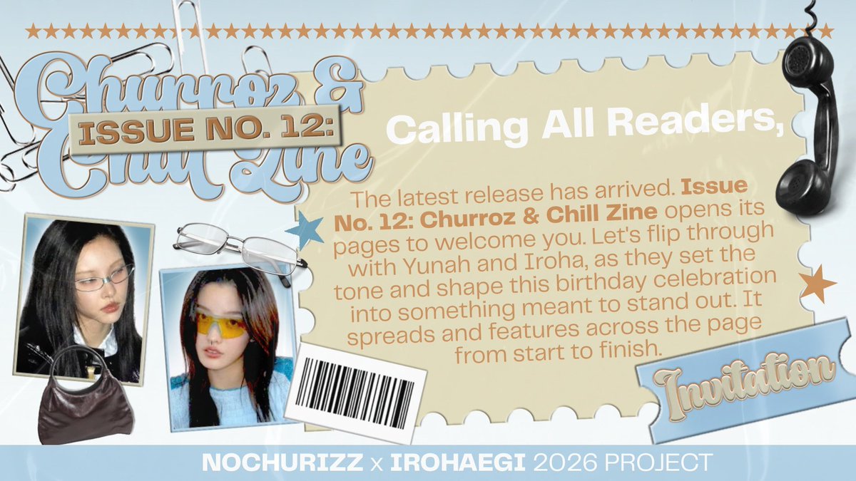 Yujsn's tweet image. ✷ / Make-up and outfit? Slay! Let’s turnin’ up 𝗜𝘀𝘀𝘂𝗲 𝗡𝗼. 𝟭𝟮: 𝗖𝗵𝘂𝗿𝗿𝗼𝘇 &amp;amp; 𝗖𝗵𝗶𝗹𝗹 𝗭𝗶𝗻𝗲 where good times live in. I am, Lucia, geared up and excited to cherish a day where my two darlings ate and left no crumbs. Let’s ballin, babes! 🕶️