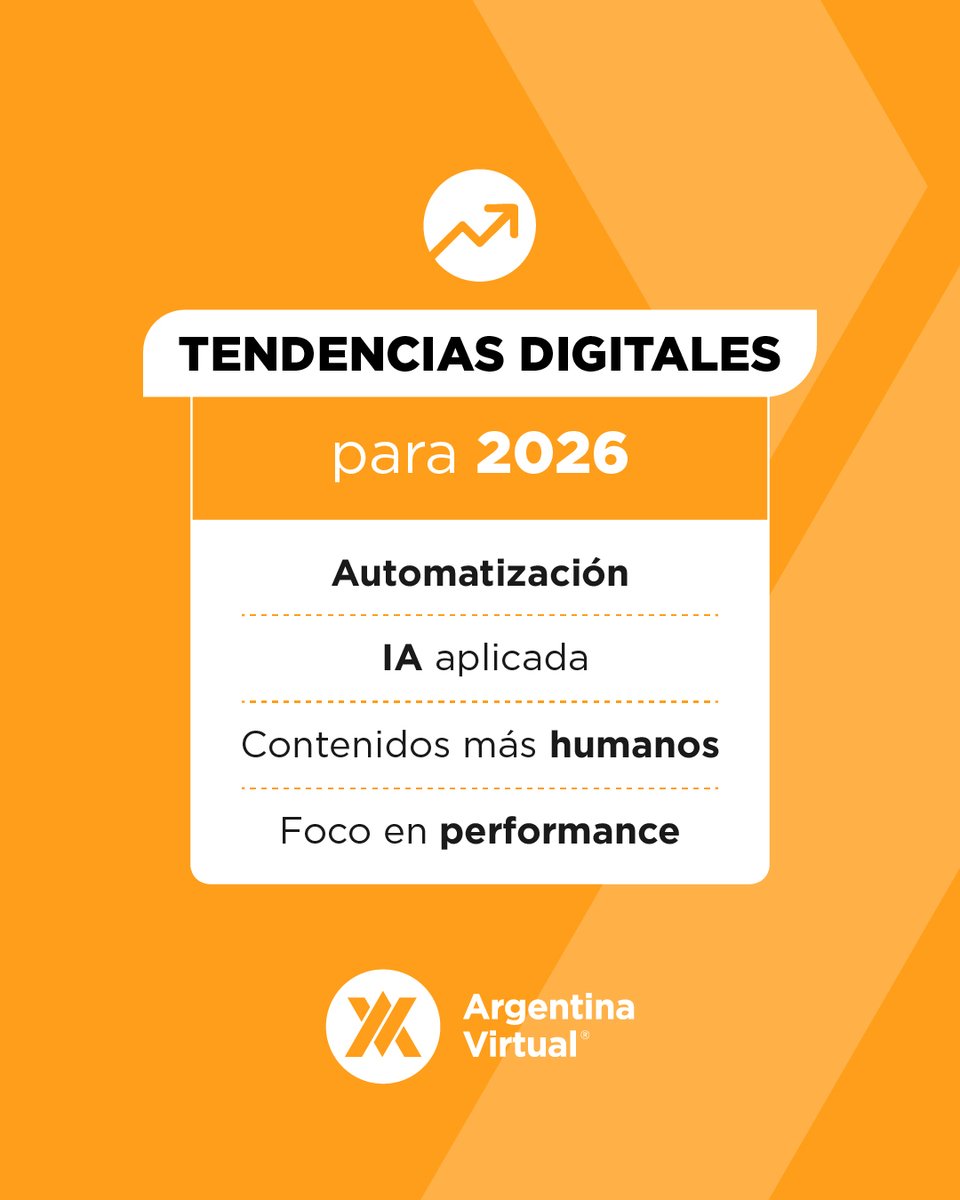 📈 ¡Conocé las nuevas tendencias digitales para el 2026!

Vamos a entender el impacto que tendrán en los negocios.

🔹 Las nuevas tendencias van a permitir ahorrar tiempo, optimizar la atención a clientes y generar más confianza con contenidos más humanos.

¡Conocelas!

#AV