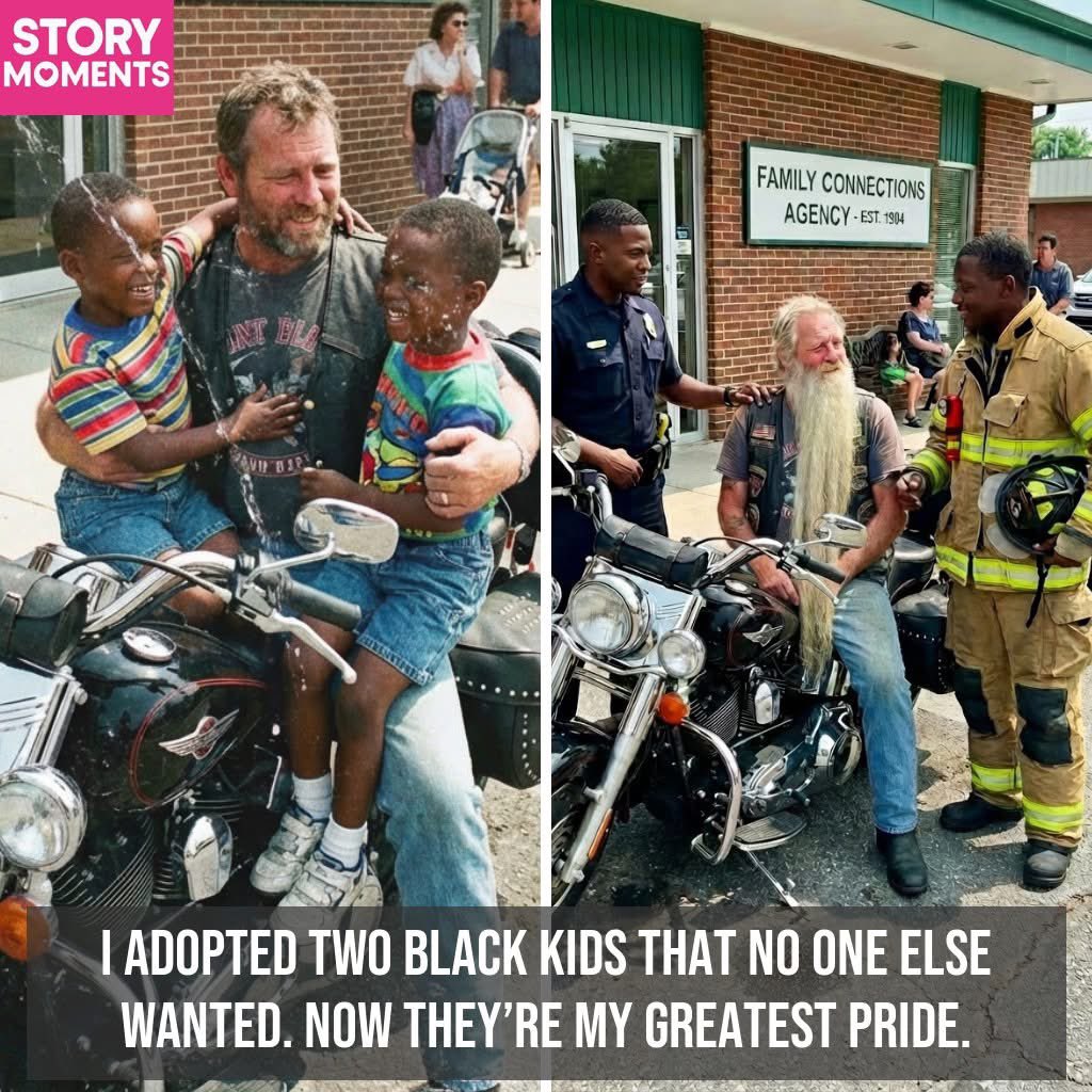 Those boys are never gonna bond with a guy like you. That’s what the caseworker told me the first time I met Malik and Mason. I didn’t walk in planning to adopt anybody. I was at the agency to pick up a donated bike part a buddy told me about. While I waited, I heard a social