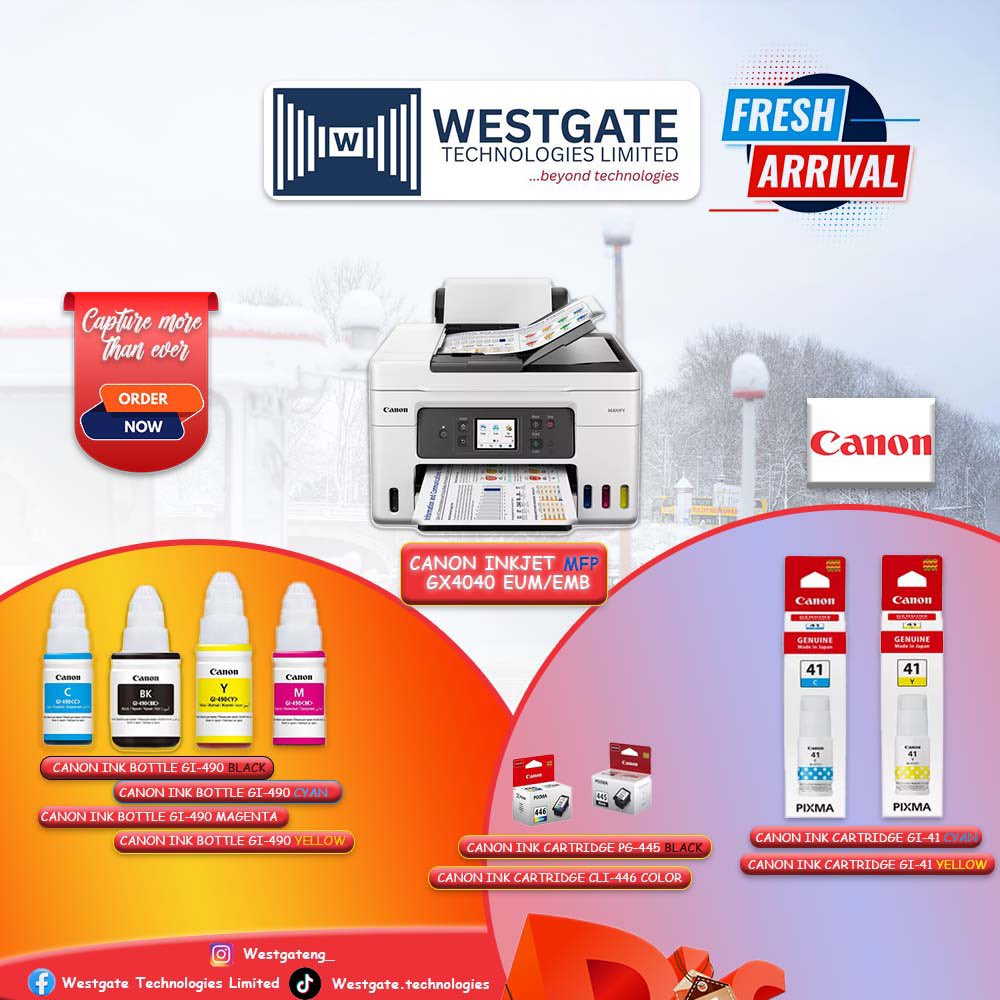 westgateng_'s tweet image. New arrivals just landed 📦
Canon products are now in stock at Westgate Technologies Limited — engineered for clarity, speed, and reliability.
Perfect for offices, businesses, and high-volume printing needs.

#PrintingSolutions #BusinessTechnology #ICTDistributor #CanonProducts