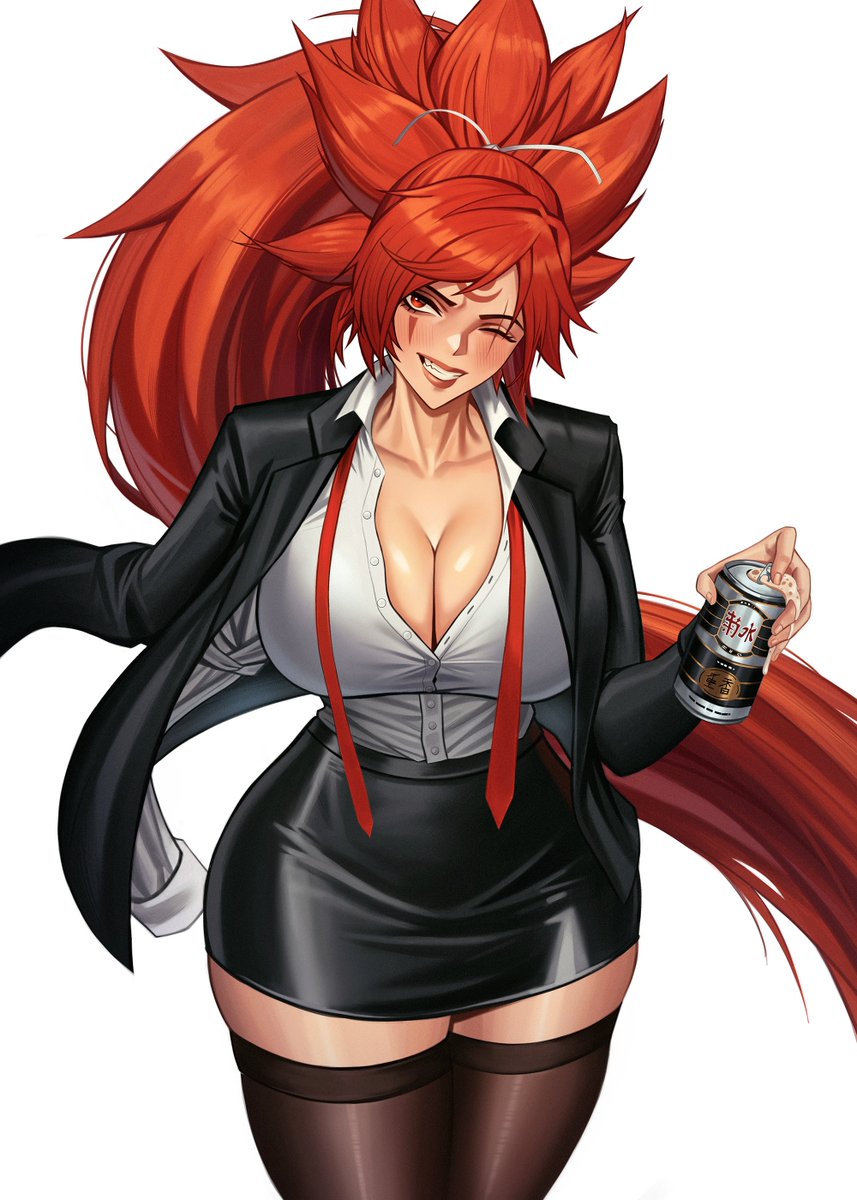 SquigglesFC's tweet photo. Still working on Red Hood but really wanted to repost this Baiken art cause I'm still really proud of it and and she's my favorite.

#GGST #ggst_ba https://t.co/73uc3BUuu9