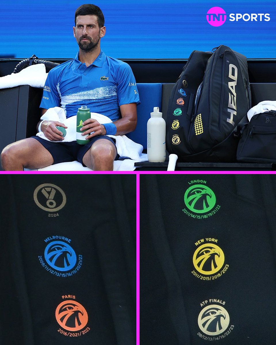 tntsports's tweet image. Novak Djokovic has a kitbag that everyone else could only dream of 😎💭