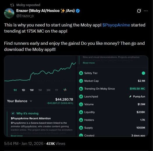 Crypto isn’t fair.

 Access + early intel = real gains.

$400 → $40K in 1 day ✅ 5,000% ROI.

Early info + bold action = edge.

Join our free Degen group:
• Spot assets first
• Understand drivers
• Execute fast

Don’t watch — print the gains.