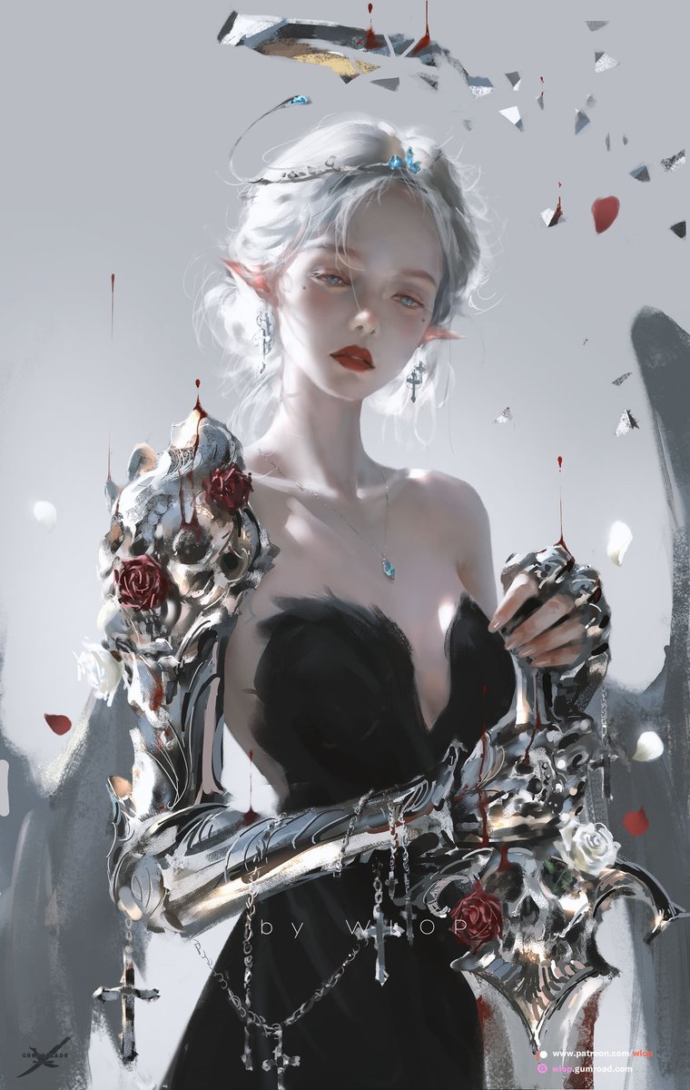 wlopwangling's tweet image. Pale as a Dream