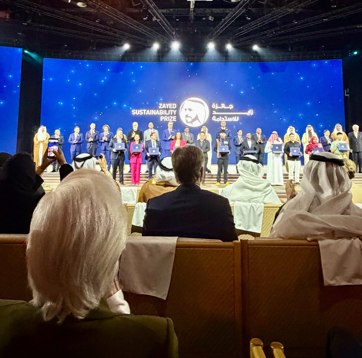mayemusk's tweet image. Attending the opening ceremony of Abu Dhabi Sustainability Week was truly impressive. @ADSWagenda 

Seeing leaders, people, and technologies come together — celebrating innovators and recognising those shaping real solutions — was inspiring.

As Dr. Sultan said at the opening,…