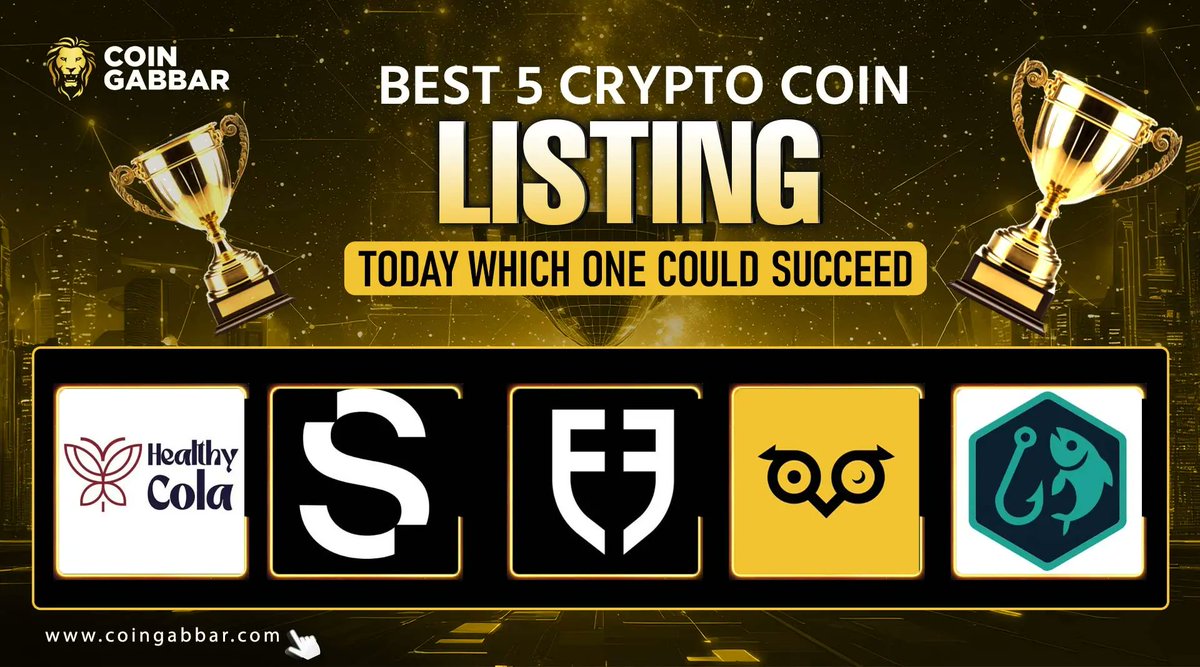 Best Crypto Coin Listing Today - $FUN, $HEALTH, $FSV, $SKR, $OWL Read More,  Visit - https://t.co/fYEUGeGIPX #CoinGabbar #OWL #BestCryptoCoins #FSV # Listing #HEALTH #Token #SKR #CryptoCommunity #FUN