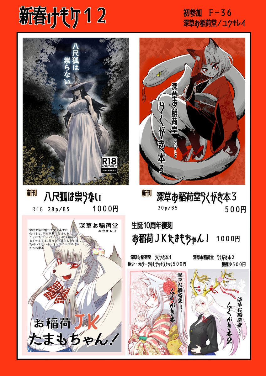 学校生活に憧れて女子高生に化けるも、術が未熟で化けられていないことに気がついていない伏見稲荷のおキツネさま、周りの同級生も気を使って気付いてないフリをしてくれてるきつね漫画⑩ 今年でなんと生誕10周年!? 