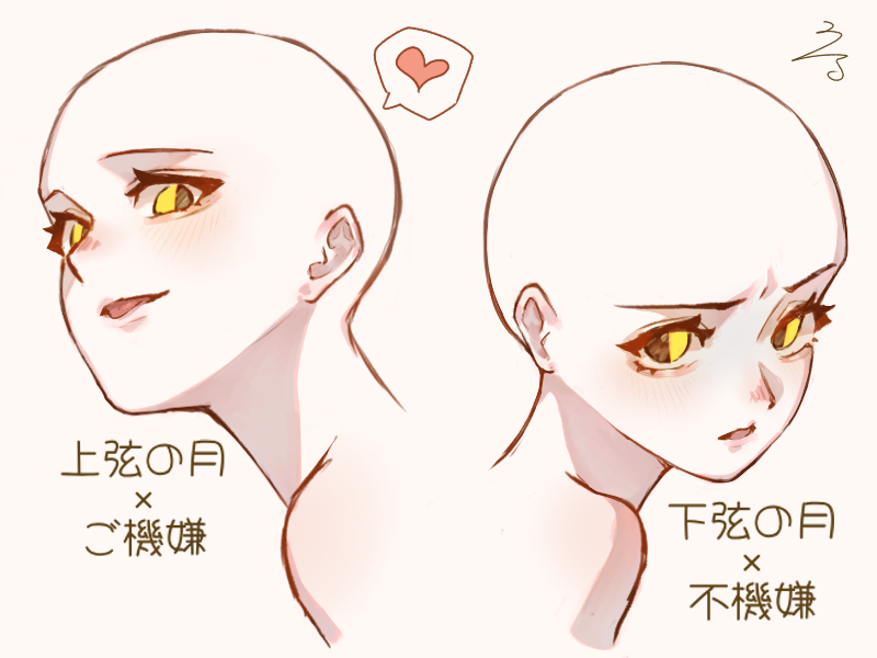 Uru_ru05's tweet image. 上弦の月と下弦の月🌗🌓