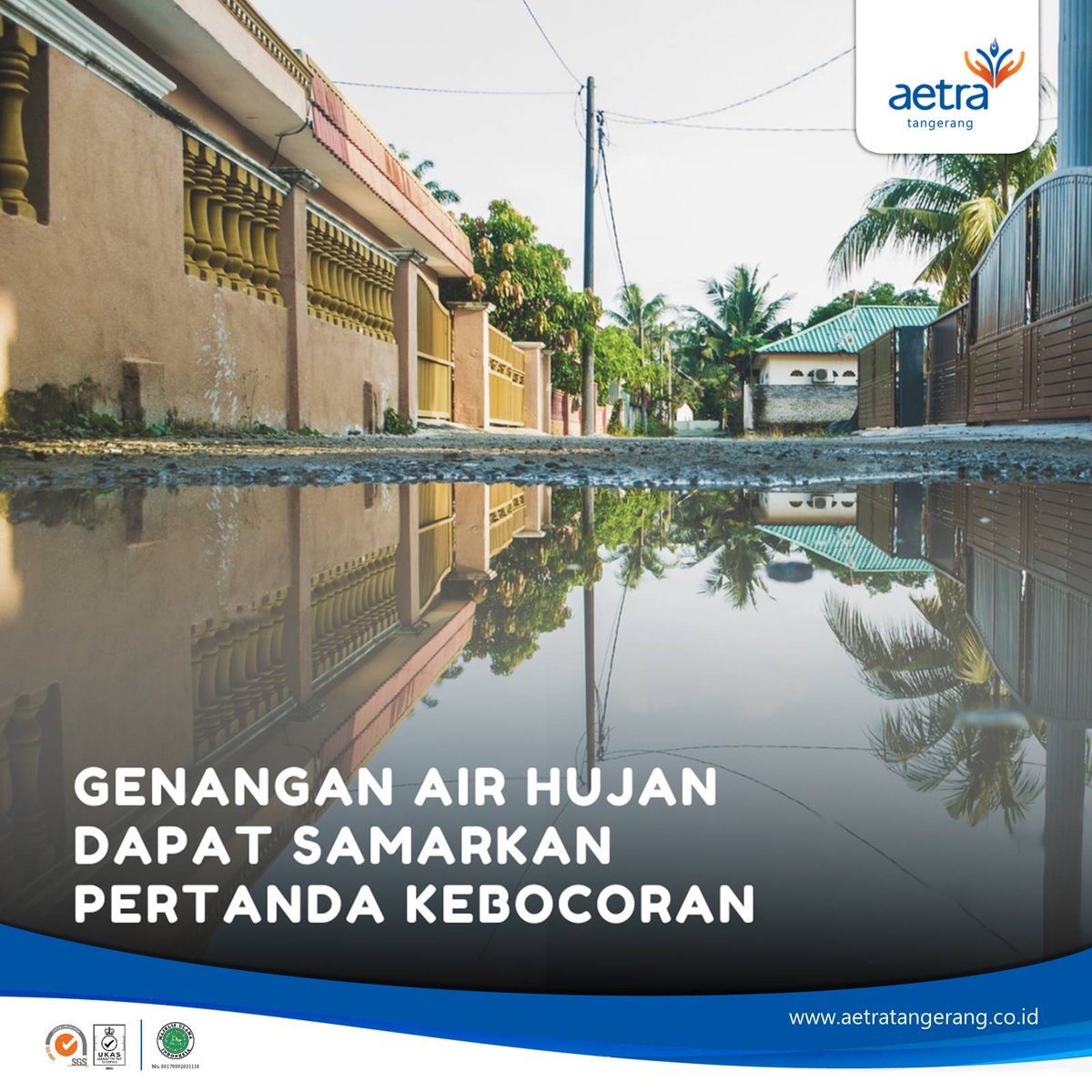 Selain timbulnya genangan air, sebenarnya ada beberapa hal yang dapat menjadi indikasi terjadinya kebocoran pipa yang dapat Anda cermati dari rumah, misalnya terjadi penurunan tekanan air atau penurunan kualitas air secara tiba-tiba di rumah Anda.