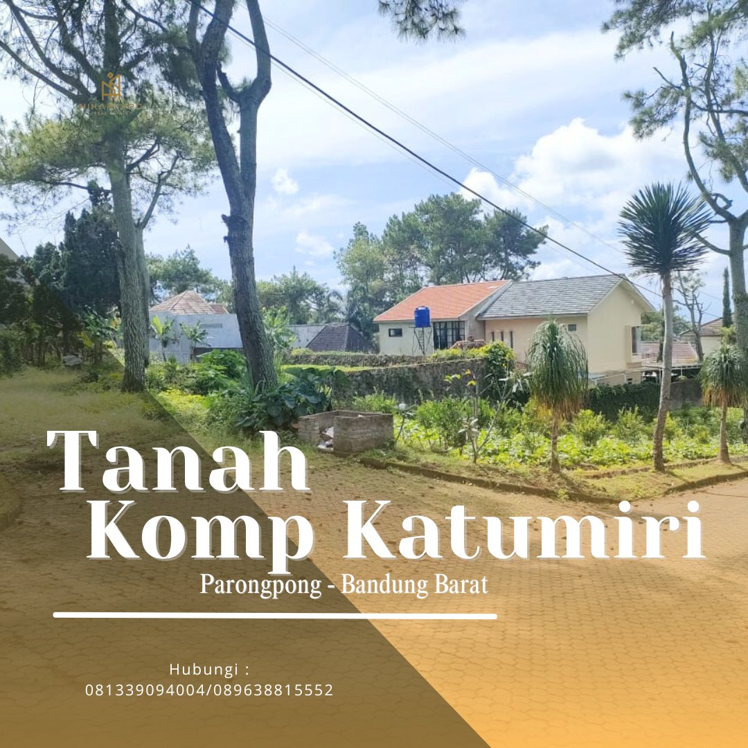 Jual Tanah di kompek katumiri cihanjuang cocok untuk villa, LT : 250 m2, Harga Rp 650jt nego