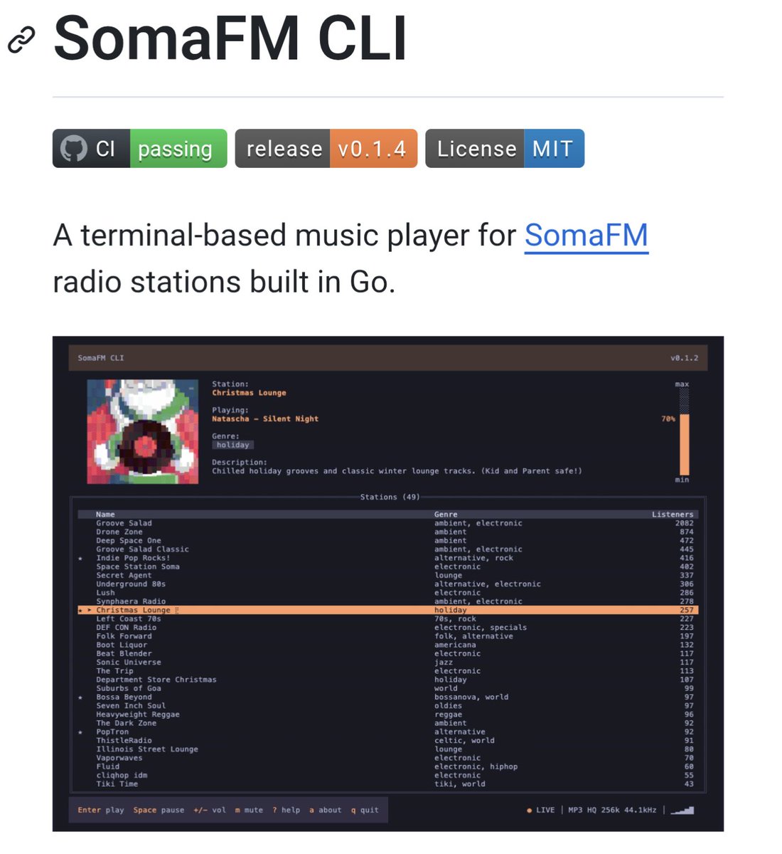 glebovdev's tweet photo. @audiencon Terminal radio player 

https://t.co/UPrLirJMKe https://t.co/AUM53cOuRJ