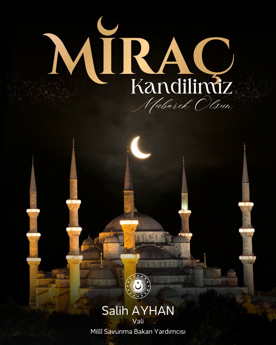 Miraç; imanla sabrın, kullukla teslimiyetin en yüce mertebeye eriştiği müstesna bir gecedir. 

Bu mübarek gecenin; aziz milletimizin birlik ve beraberliğini pekiştirmesini, gönüllerimize huzur, ülkemize dirlik ve bereket getirmesini temenni ediyor; tüm İslam âleminin #Miraç