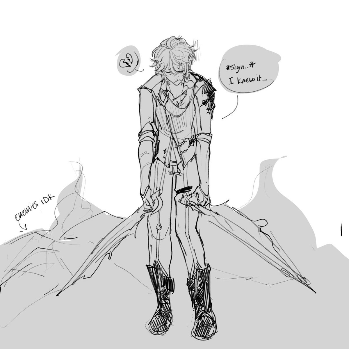 azleidmyson's tweet image. [Nodkrai dialog]
Let him have fun u fiends... #Tartaglia