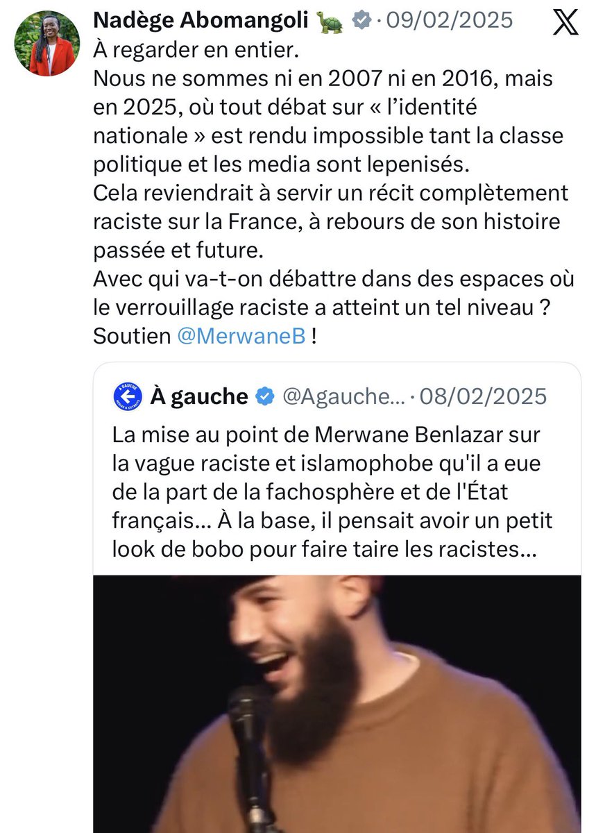 ChaRocher's tweet image. Quand c’est un musulman qui dénonce les manipulations de sa communauté par la gauche, LFI peut se moquer de son look. Par contre, quand on se moque du look islamo-bobo d’un Merwane Benlazar qui promeut la charia, LÀ c’est du racisme honteux. Le privilège insoumis.