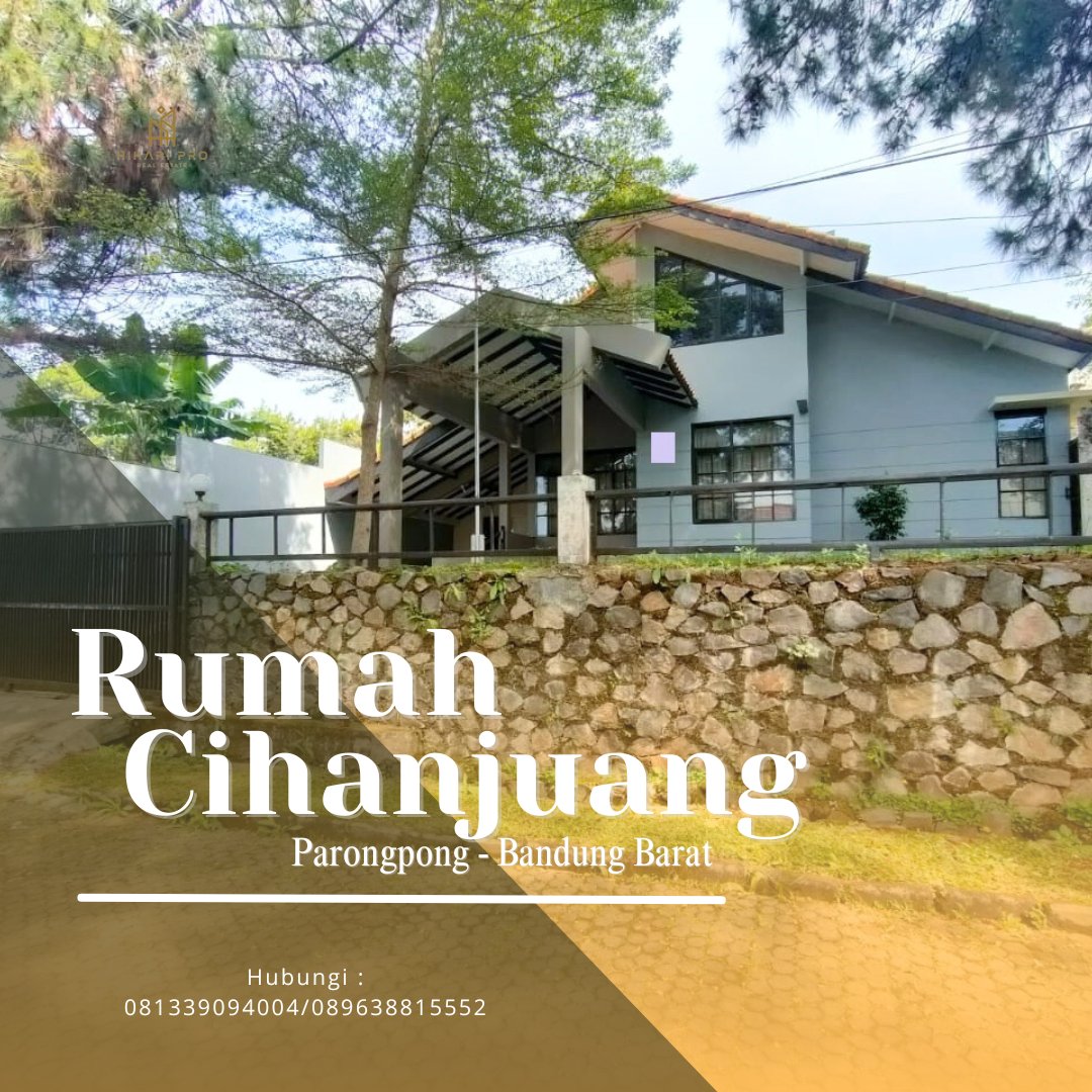 Jual Rumah villa di katumiri cihanjuang siap huni, LT : 408 m2, LB : 150 m2, KT : 3, KM : 3, Harga Rp 1,7 M