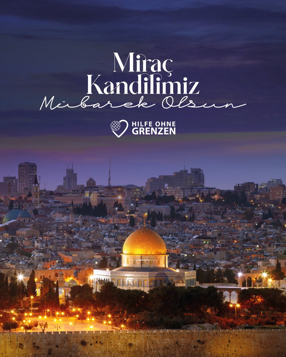 Bir gece, kendisine bazı âyetlerimizi gösterelim diye kulunu Mescid-i Harâm’dan çevresini mübarek kıldığımız Mescid-i Aksâ’ya götüren Allah, eksikliklerden münezzehtir. O, hakkıyla her şeyi işiten ve görendir. (İsrâ Suresi, 1) 

Miraç Kandilimiz Mübarek Olsun 🕊️