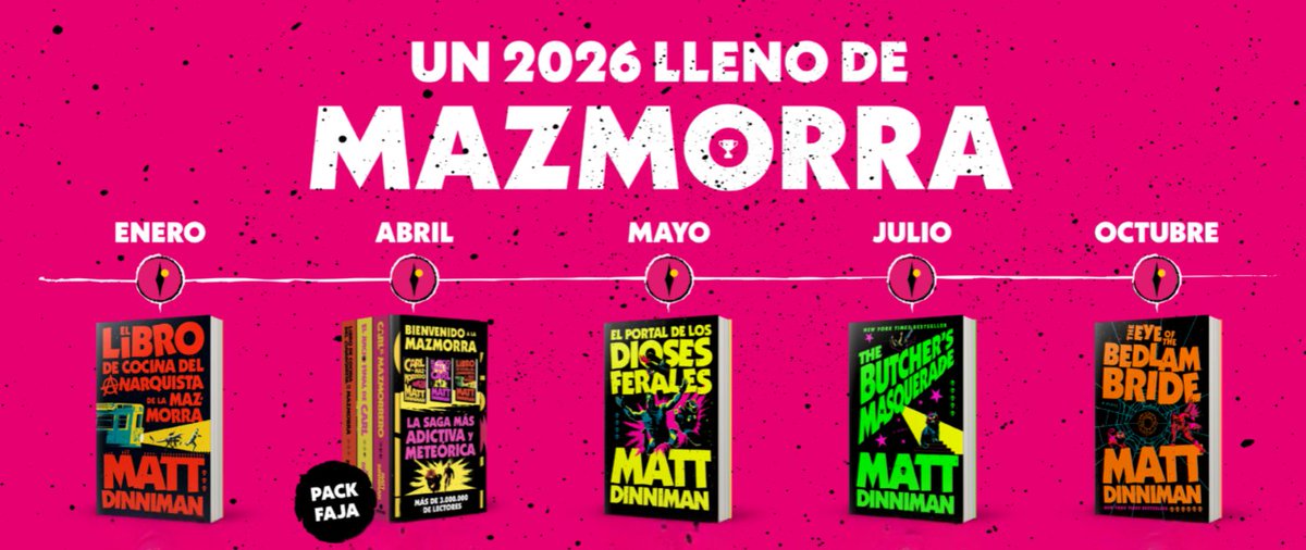 ⚔️¡Mazmorreros! ⚔️

¡Menudo año nos espera! 

Junto al lanzamiento de hoy, tres novedades más de #CarElMazmorrero, de <a href="/mattdinniman/">Dungeon Crawler Matt</a> en 2026.

¡CAGONDIOS, DONUT!