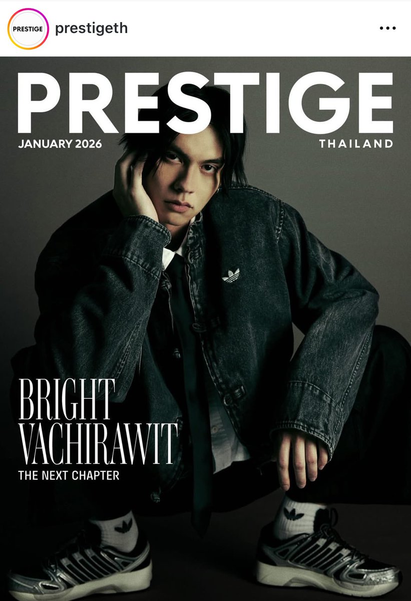 mie_luvBW's tweet image. Prestige Malaysia, Prestige Singapore and Prestige Magazine Thailand also posted the Jan. digital cover on IG🔥

Bright has kept catching ppl's eyes with his coolness and outstanding attractiveness which can enhance the brand style!

#PrestigexBRIGHT 
#adidasxBRIGHT 
#bbrightvc