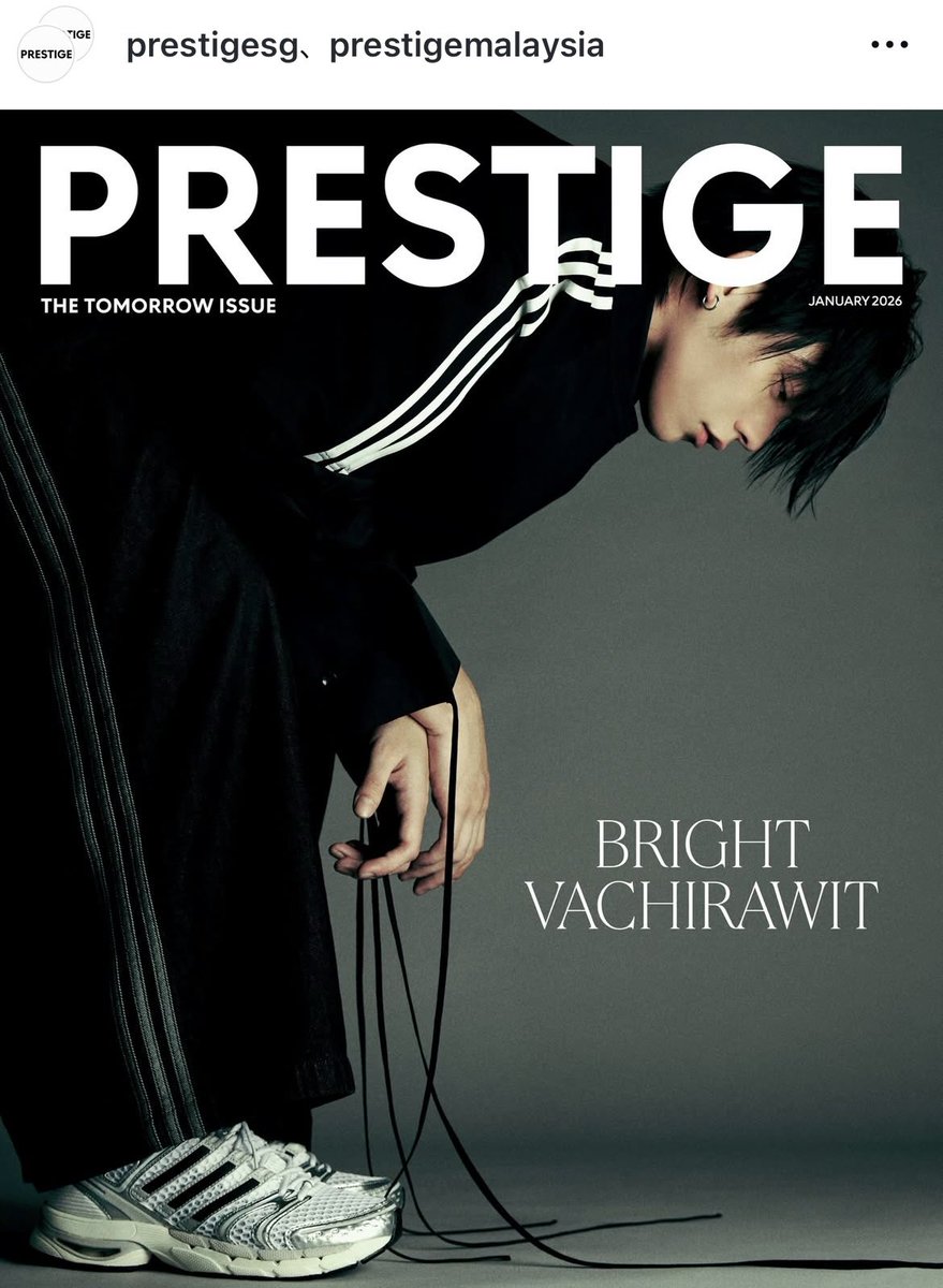 mie_luvBW's tweet image. Prestige Malaysia, Prestige Singapore and Prestige Magazine Thailand also posted the Jan. digital cover on IG🔥

Bright has kept catching ppl's eyes with his coolness and outstanding attractiveness which can enhance the brand style!

#PrestigexBRIGHT 
#adidasxBRIGHT 
#bbrightvc