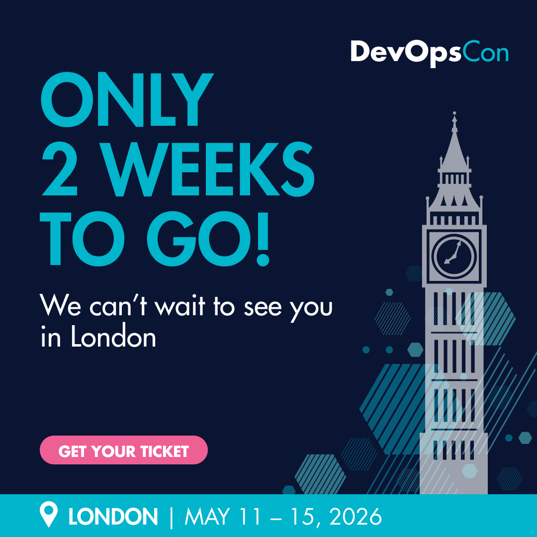 devops_con's tweet photo. 🚀 Early Bird ends January 29!
Join DevOpsCon London 2026 and level up your DevOps & Platform Engineering skills.

🎟️ Early Bird includes:
✓ Save up to £710
✓ Free Workshop Day
✓ Bonus Platform Engineering access

👉 https://t.co/OfIPzEStV5

#DevOpsCon #DevOps #PlatformEngineering #CloudNative #EarlyBird #TechConference