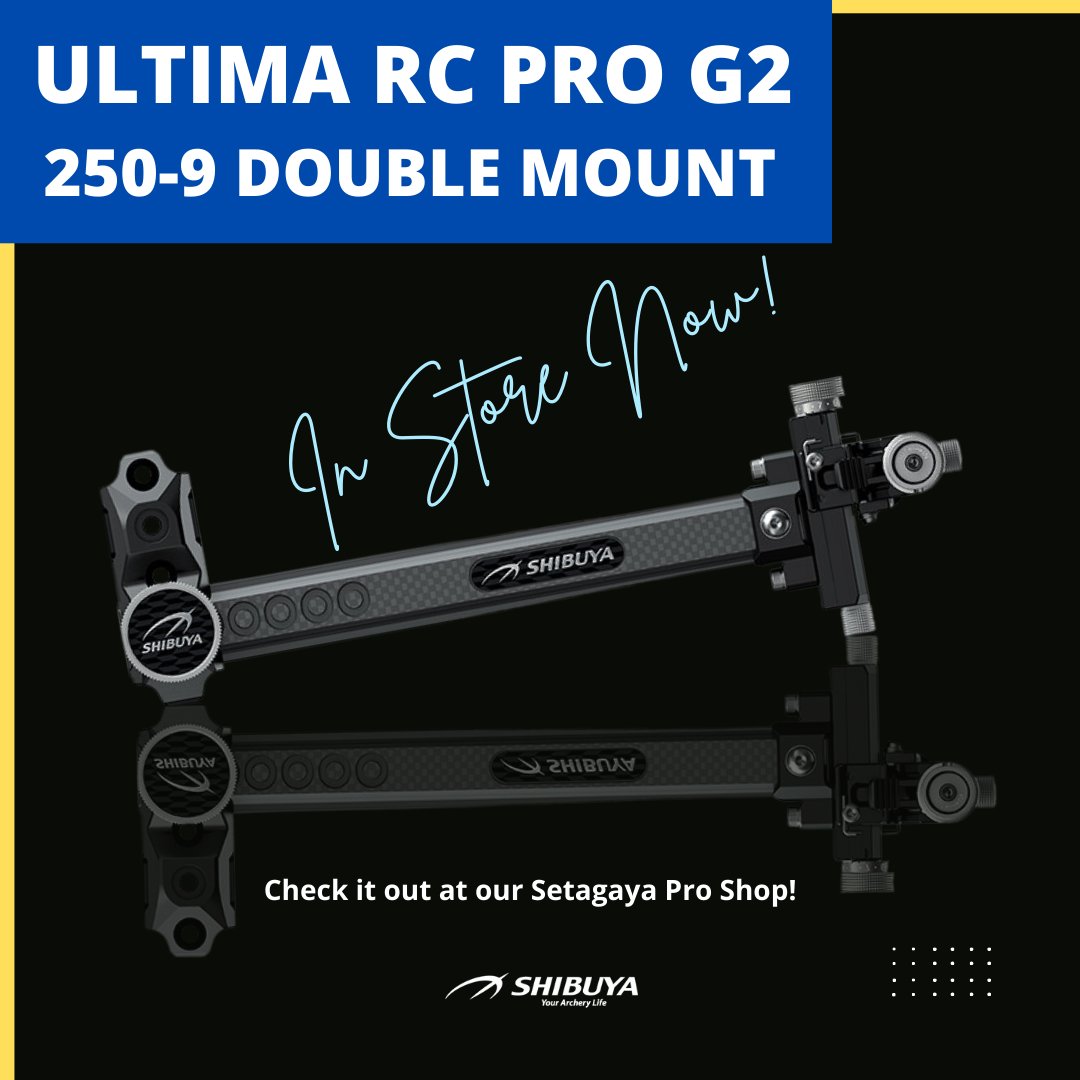 New ULTIMNA RC PRO G2 250-9 Sight with SHIBUYA'S original Double Mount is now available at our Setagaya Pro Shop. Please come and check it out if you visit Tokyo area.