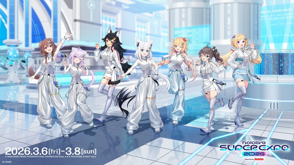 hololive_En's tweet image. ▷▷▷hololive SUPER EXPO 2026 Key Visual ◁◁◁

「hololive SUPER EXPO 2026」
Key Visual reveal🎉

We hope you enjoy the event!🙌
We look forward to seeing everyone soon!✨

#hololivefesEXPO26