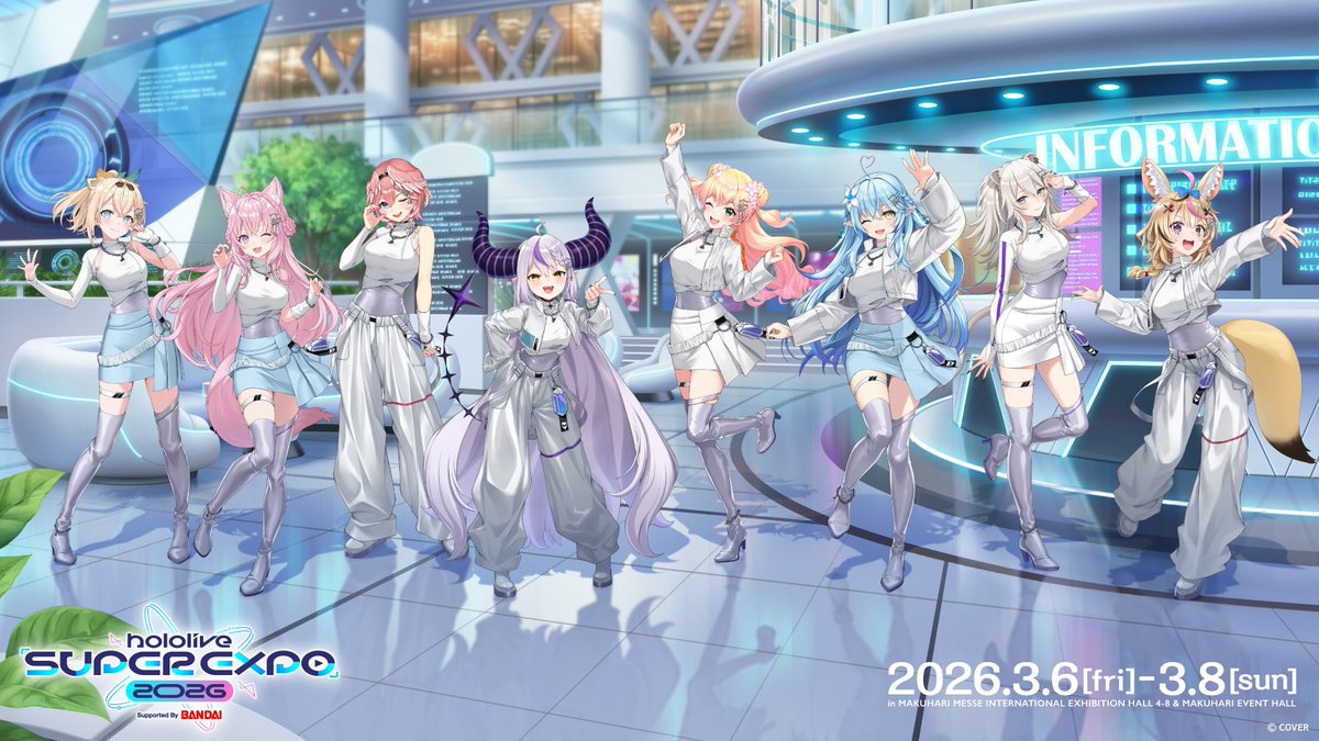 hololive_En's tweet image. ▷▷▷hololive SUPER EXPO 2026 Key Visual ◁◁◁

「hololive SUPER EXPO 2026」
Key Visual reveal🎉

We hope you enjoy the event!🙌
We look forward to seeing everyone soon!✨

#hololivefesEXPO26
