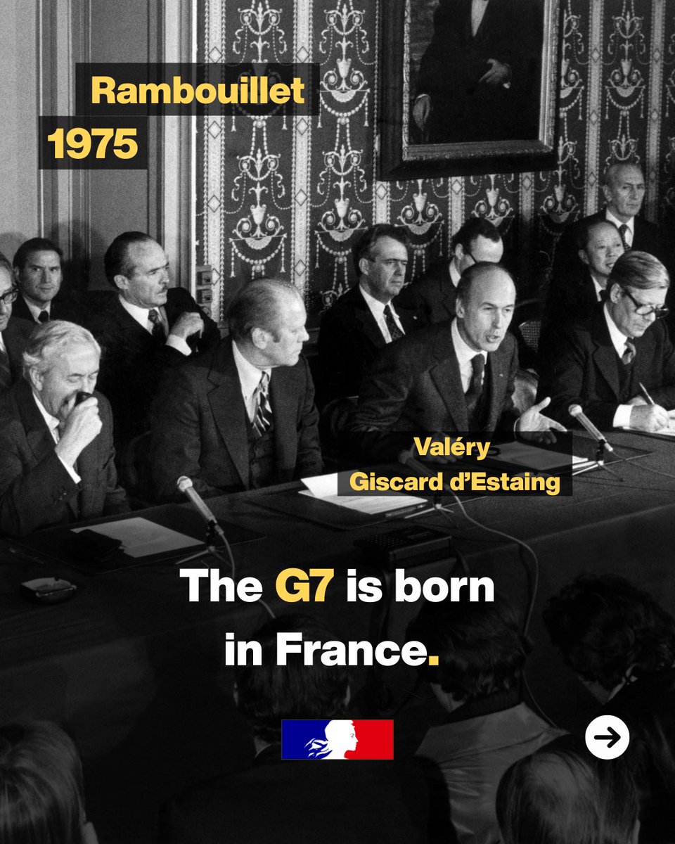 🇫🇷✨ The G7 returns to France for the eighth time in Evian. Here are some photos  of previous summits held in France 🇫🇷